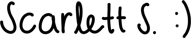 Scarlett S. text logo